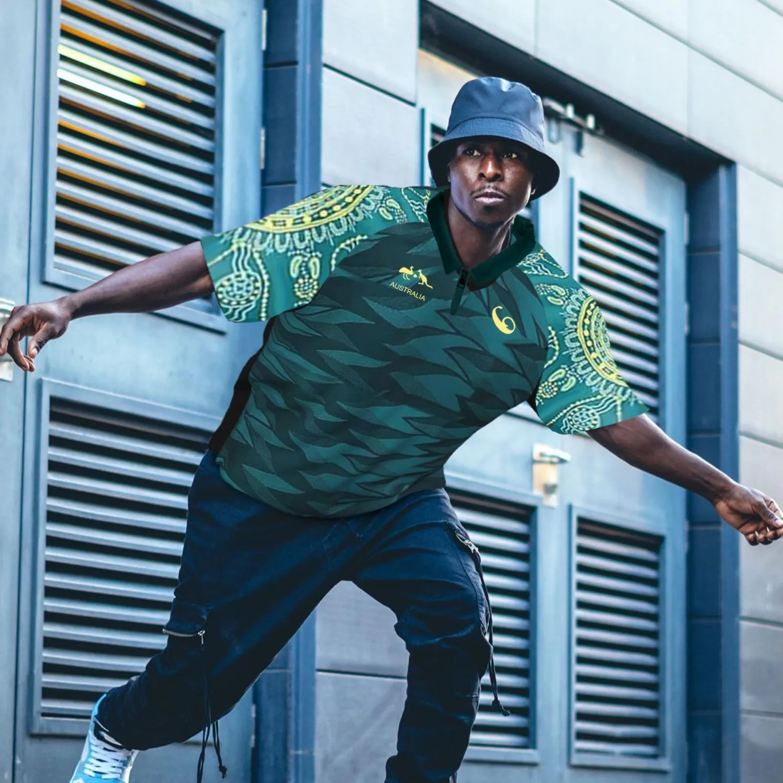 Breakdance Costume Unisex Australian Breakdancer Dancer Suit Set 2024 Sportswear Hat Pants Women Men Performance Costumes image 4