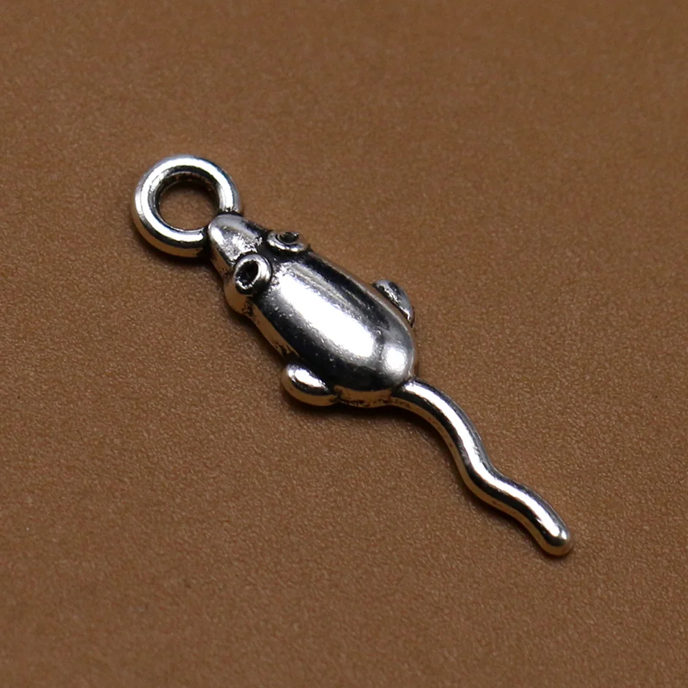 

100Pcs Alloy Rat Animal Pendants Charms for Jewelry Making Necklace Bracelet Anklet DIY Metal Charms Fashion Pendant