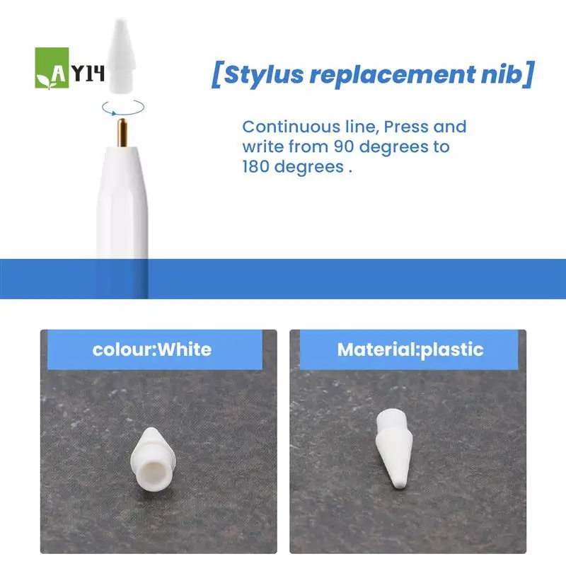 AY14 -2Pcs Is Suitable For  Pencil Generation/Second Generation Ipad Stylus Replacement Pen Tip Stylus Press Screen Pen