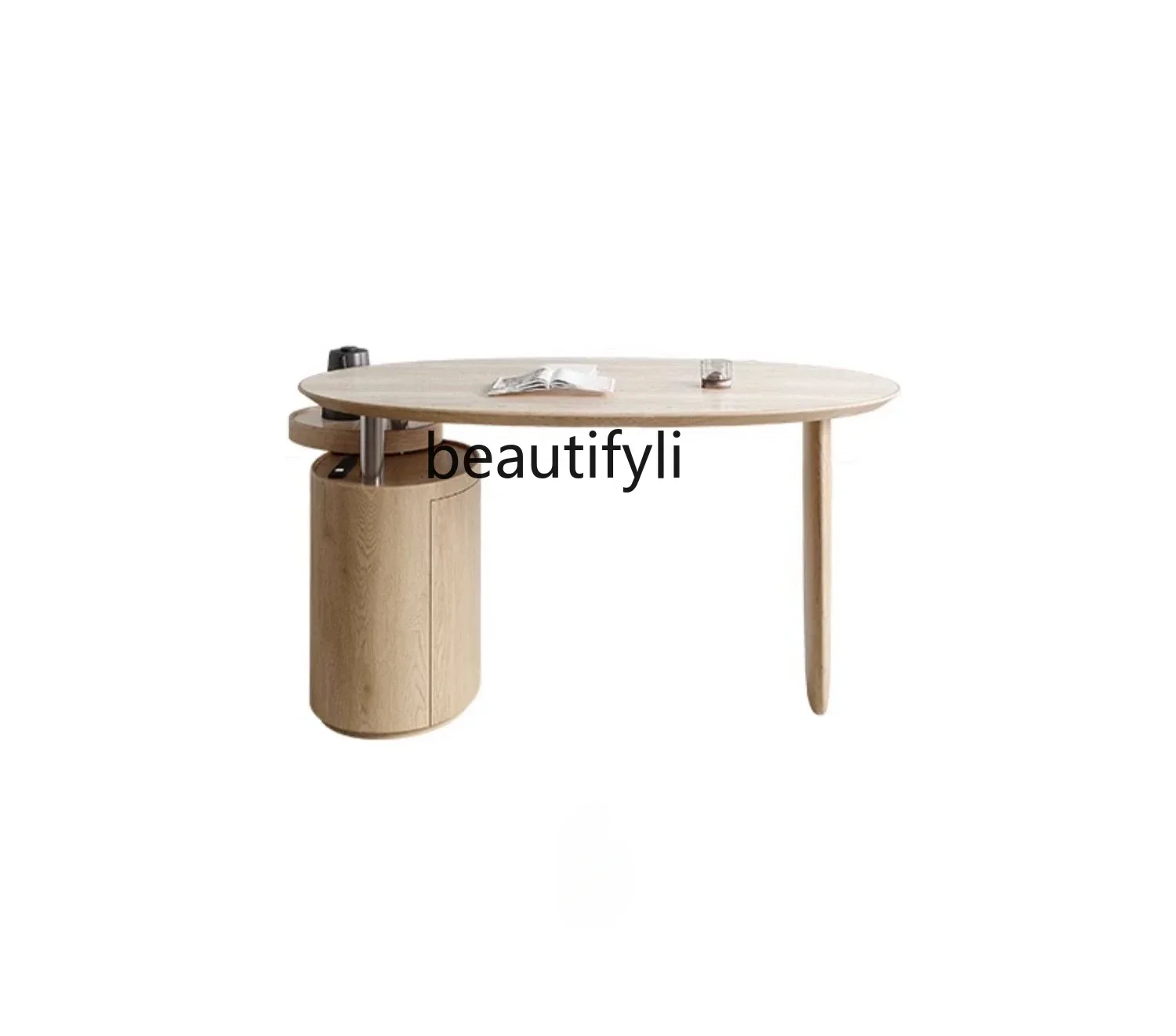 

Balcony tea table household rock slab small tea table light luxury modern simple solid wood table and chair combination