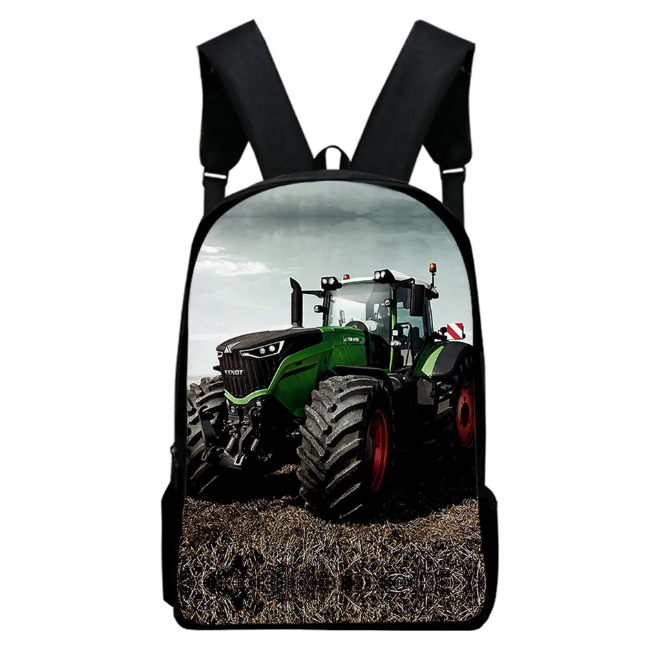 

Tractor Pattern Backpack Set Teenagers Boys Girls Toddler Harajuku Cartoon Kid School Book Bags Men Women Rock Mochila Bolsa