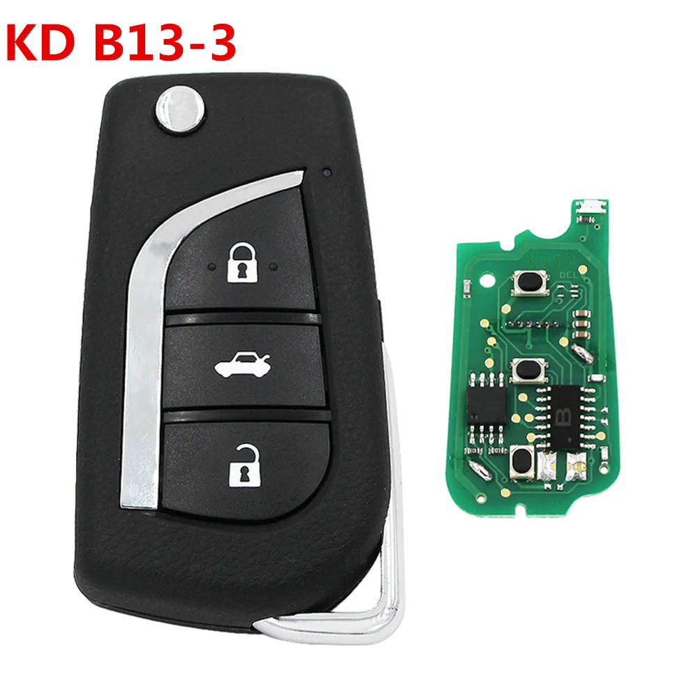 

KEYDIY B13-2+1/B13 B Series 3B KD Remote Control Car Key Universal For Toyota Style KD900+ KD-X2/KD-MAX/KD MINI Programmer 5pcs