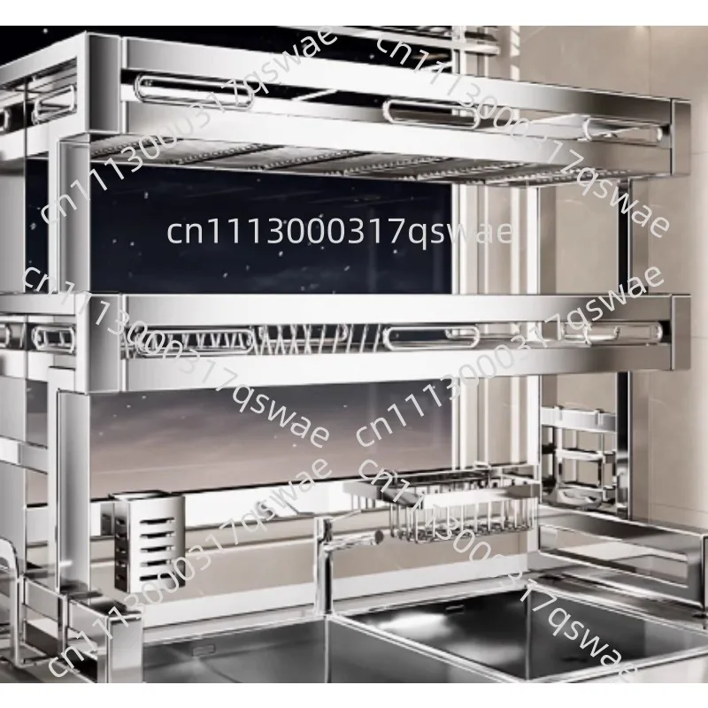 Stainless Steel Kitchen Sink Shelf Dishwasher Multifunctional Dish Drain Rack