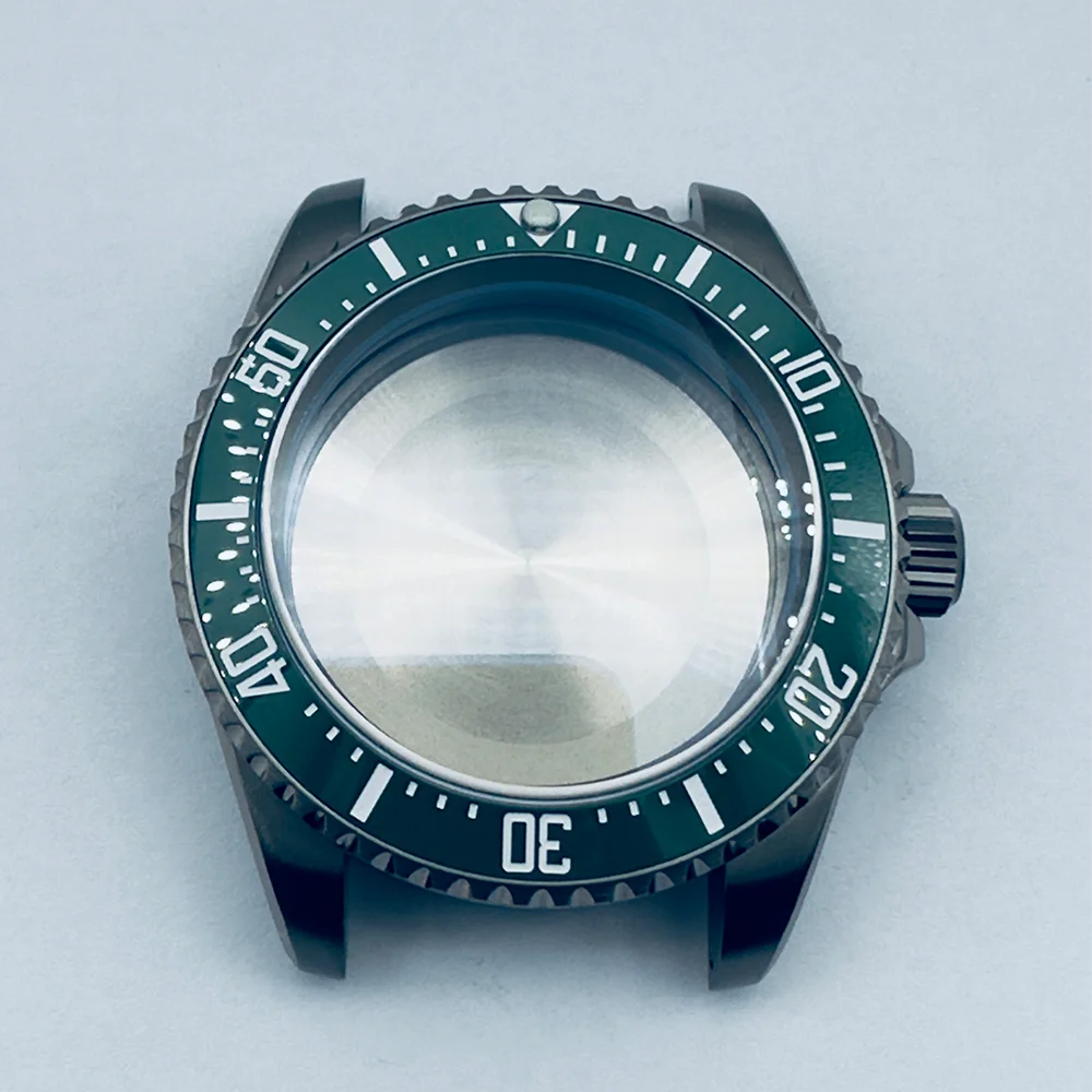 Watch Parts 40.52mm Titanium Material Dive Watch Case Sapphire Ceramic Bezel 20Bar Waterproof Suitable For NH35/36 Movement