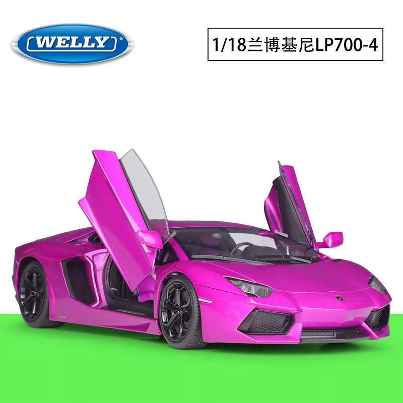 

Welly 1:18 Lamborghini Aventador Lp700 Sports Car Simulation Alloy Car Model Finished Toy Collection Non-Remote Control Car