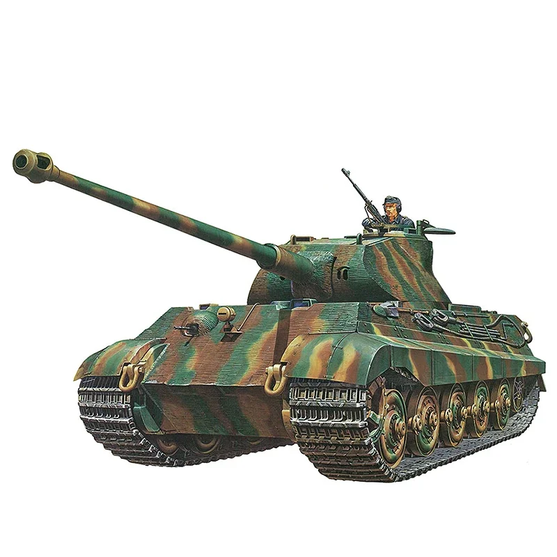 TAMIYA Montado Tanque Modelo Kit, Tanque Alemão Rei Tigre, Torre Especial, 1:35, 35169