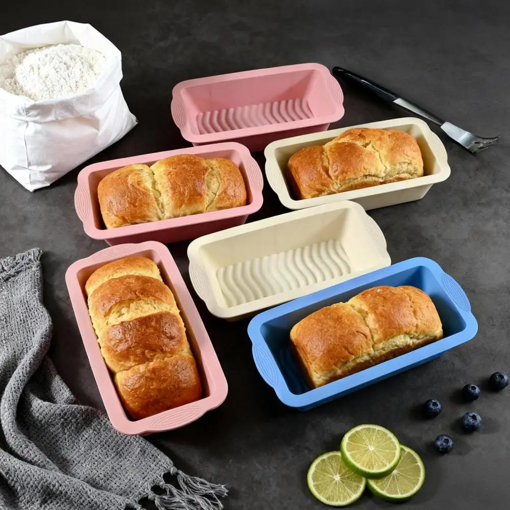 Household Silicone Rectangular Toast Mold, Non Stick Cake Mold, Toast Box, Cheese Bread Mold, Baking Mold