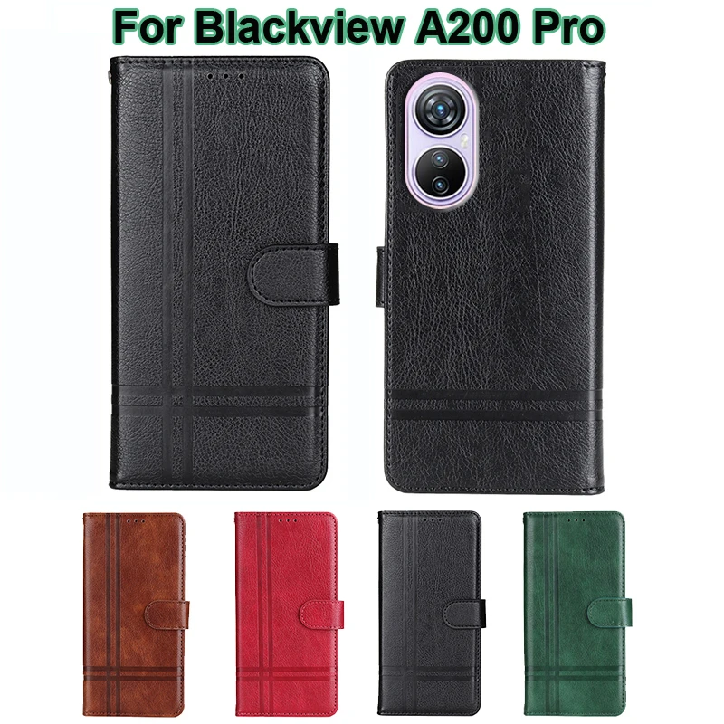 

Magnetic Wallet Case For Blackview A200 Pro чехол Leather Capa Flip Phone Cover For Carcasas Blackview A200 Pro Mujer 6.67" Etui