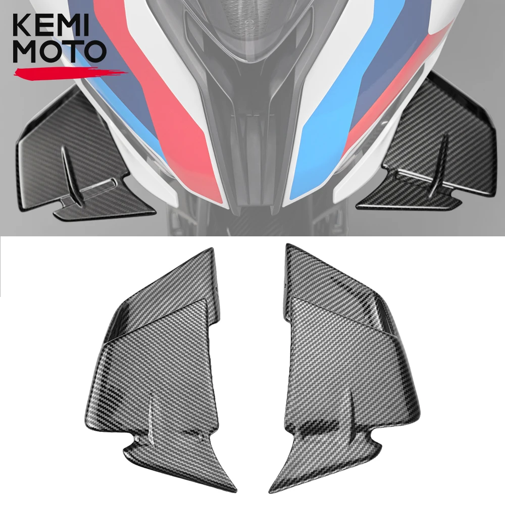 For BMW S1000RR M1000RR 2022 Motorcycle Aerodynamic Front Spoiler Fxed Wind Winglet S 1000 RR 2019-2021 M 1000RR ABS Accessories