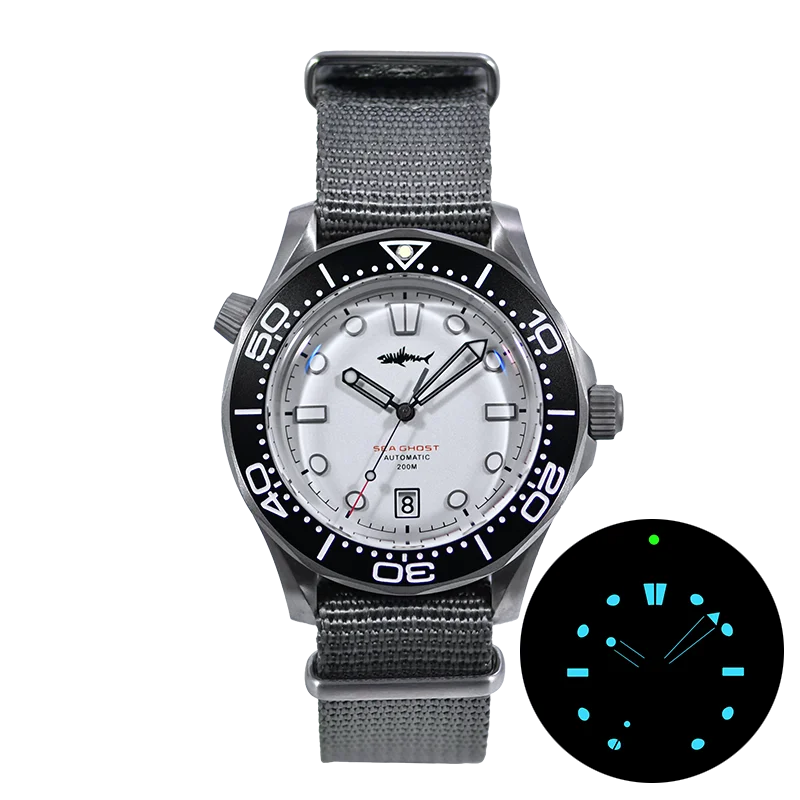 Heimdallr Titanium Watch Sea Ghost V2 NTTD NH35 Movement Date C3