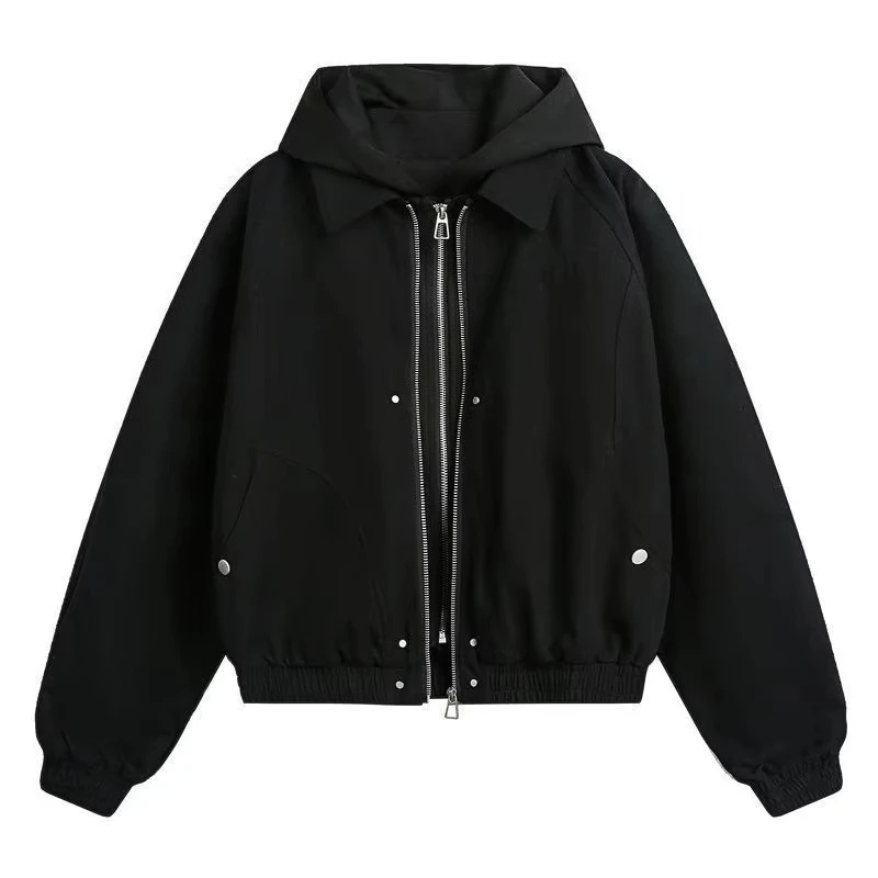 2026 American Autumn And Winter Mountain Carving Retro Deconstructed Men And Women Spliced ​​Fake Two-Piece Loose Fashion Jacket