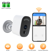 JOOAN 2K Security Camera Outdoor WiFi Surveillance Camera PIR Human Detection Color Night Vision Waterproof Battery Camera