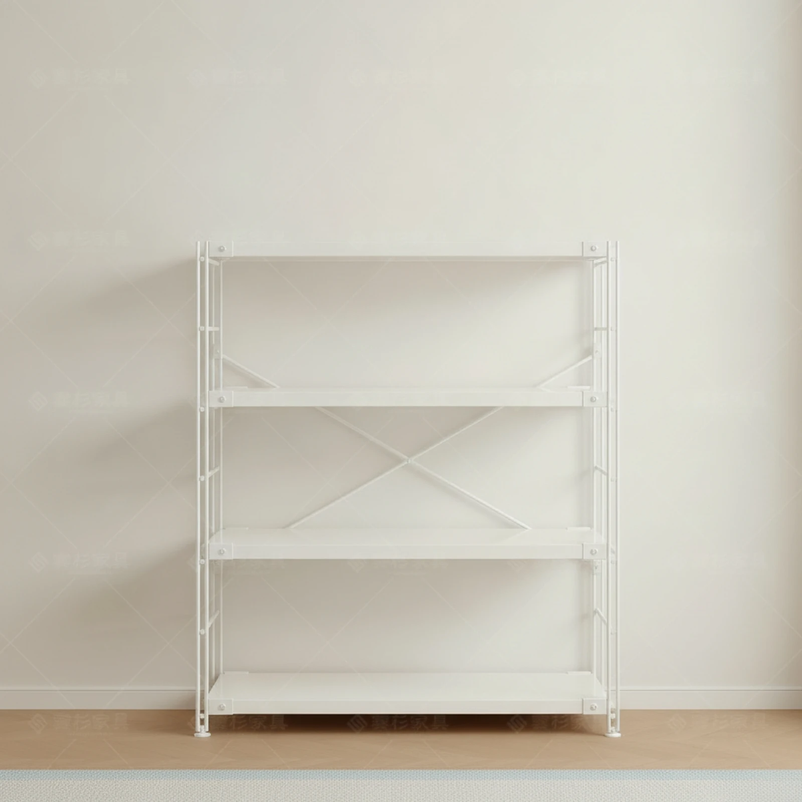 4-Tier Storage Rack Minimalist Metal Storage Shelf Metal Display Shelf Space-Saving Furniture Stable for Homeowners, Living Room