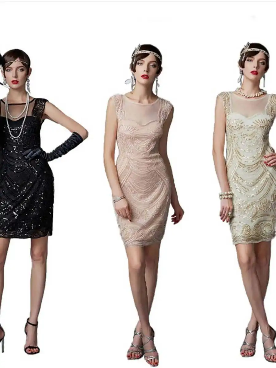 

Sexy Bal Sequin Dr 920s Gatsby Retro Evening Gown Transparent Ba Design Sparkling Polyester Evening Dr