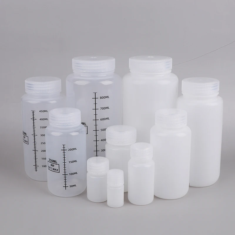 1Pcs 10ml-1000ml Kunststoff HDPE Leere Dichtung Flaschen Pille Fläschchen Tablet Kapsel Feste Pulver Tragbare behälter