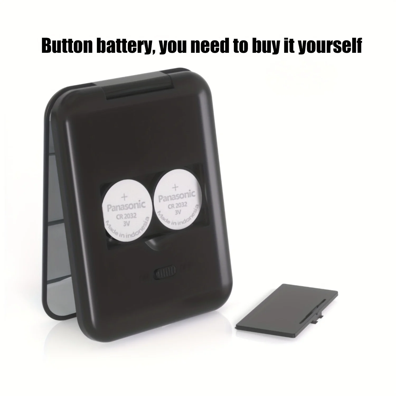 Espelho de maquiagem LED compacto 1X/3X ampliado, dobrável e portátil, charme costeiro, operado por bateria, ideal para viagens e adultos