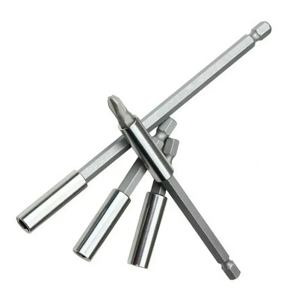 60/75/100/150mm Hexagon Socket Extension Magnetic Screwdriver Bit Holder Quick Change Shank Long Shank Tip