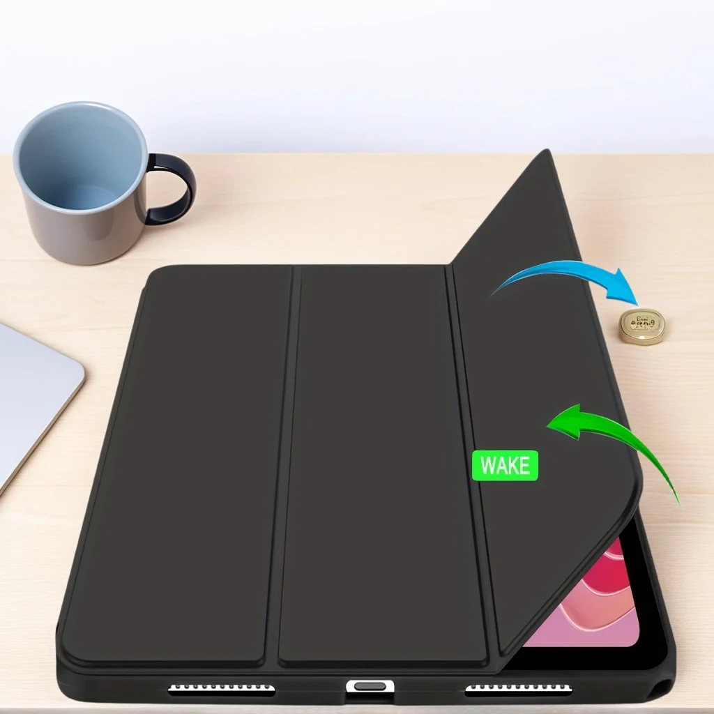 Для Lenovo Tab M11 TB330FU TB331FC Xiaoxin Pad 2024 11-дюймовый тройной складной чехол для смарт-планшета, чехол для Xiaoxin Pad 2024