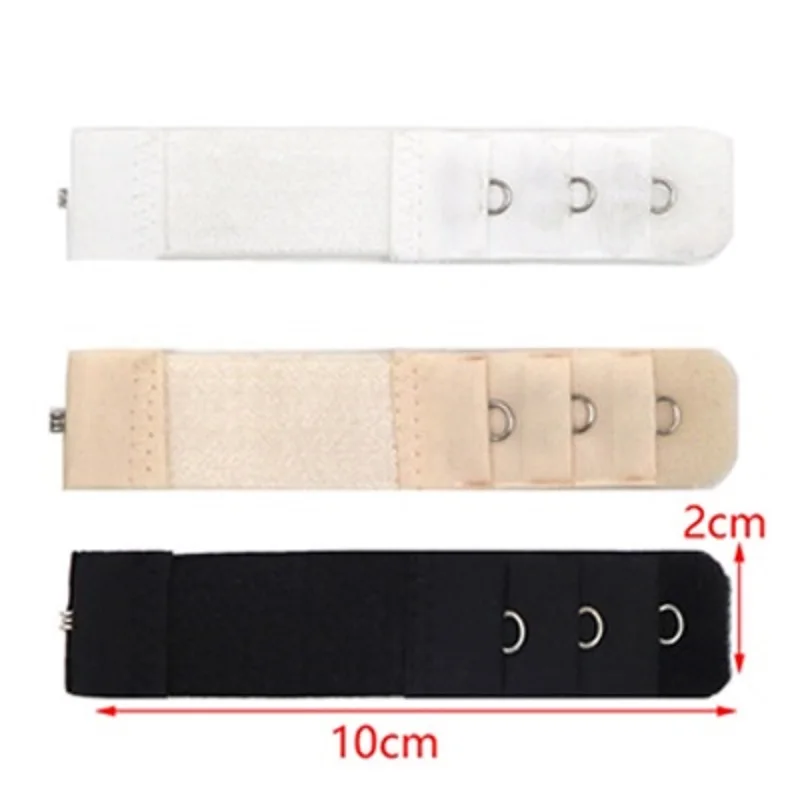 3PCS Hooks Bra Extender for Women\'s Elastic Bra Extension Strap Hook Clip Expander Adjustable Belt Buckle Intimates