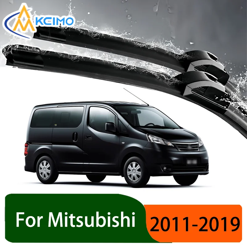 

Silent Black Front Rear Wiper Blades Set for Mitsubishi Delica D:3 2011-2019 Auto Windscreen Windshield Window Wiper Accessories