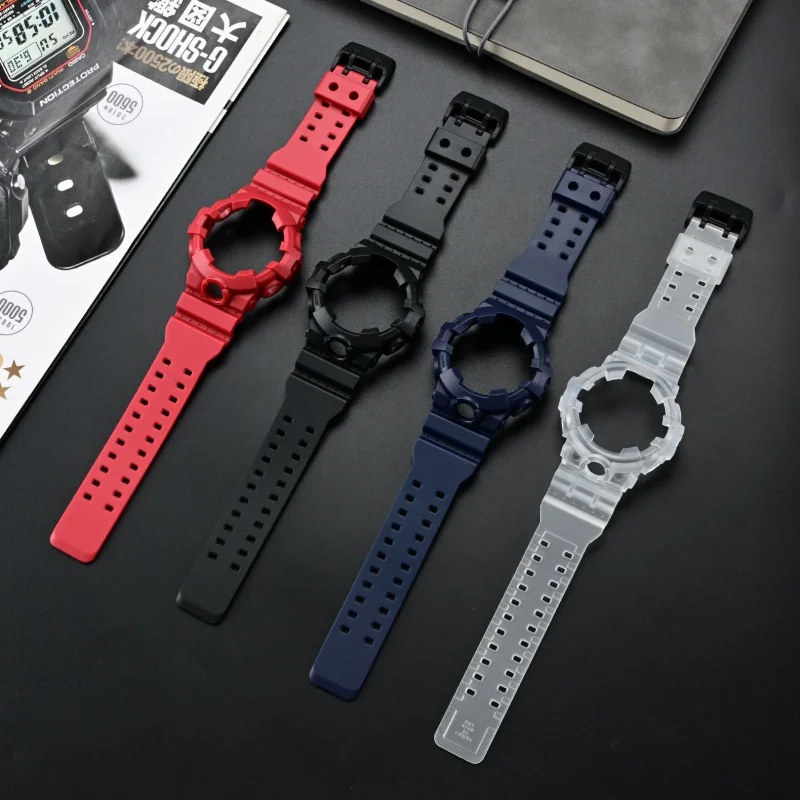 Premium Matte Resin Watch Case & Strap Kit for Casio G-Shock GA700 GA710 GA735 Rubber Watch Band Replacement Accessories