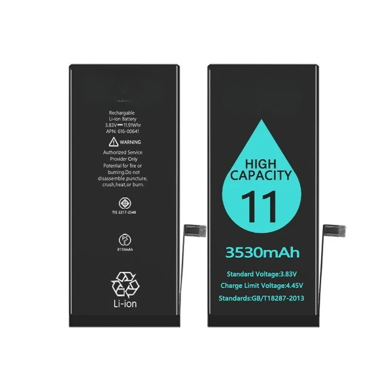 Applicable To IPhone Mobile Phone Battery IPhone11/12/13/14/15 Series High Capacity Battery Replacement Batteries with Tools