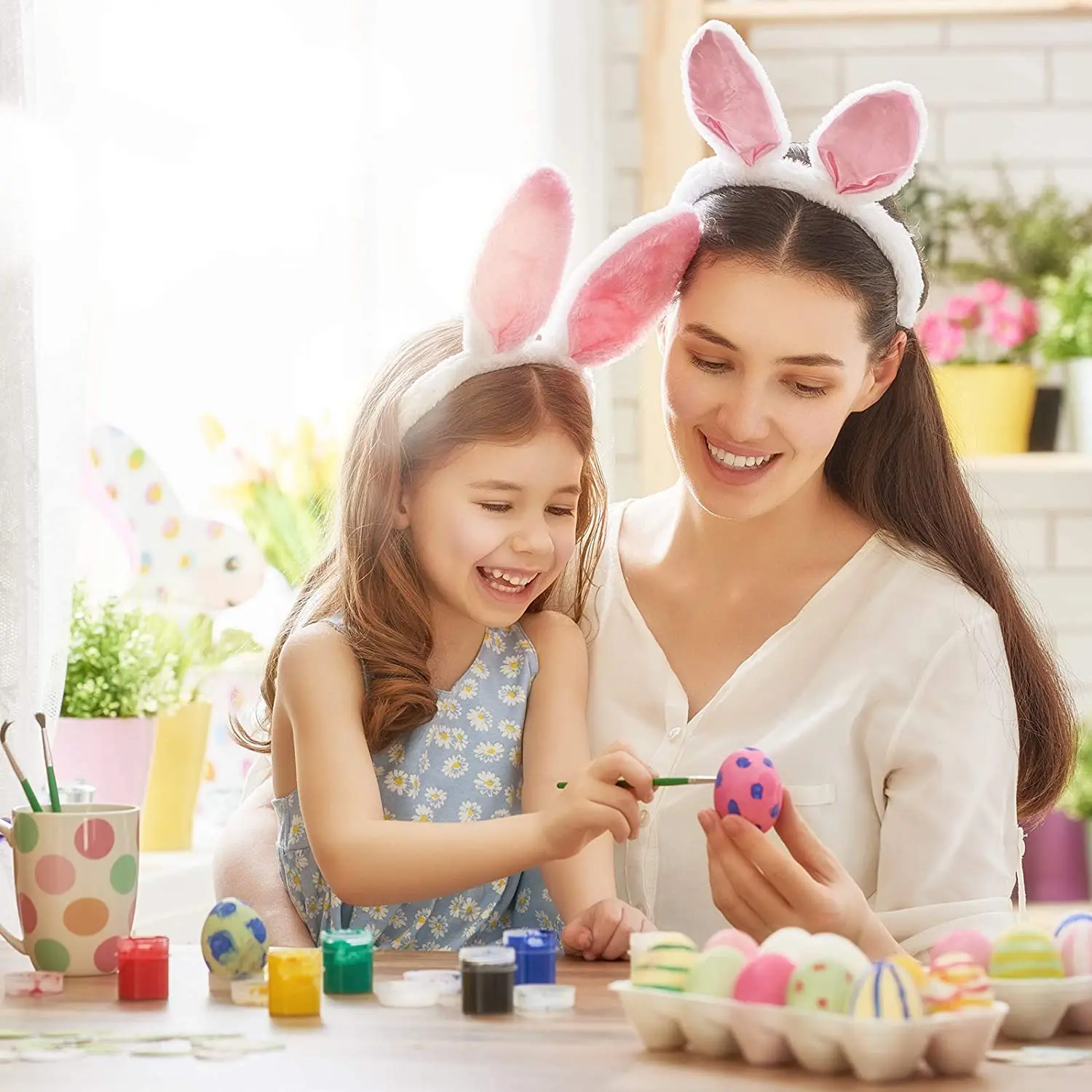 A42Z-50 Strips Empty Paint Pots 5 Ml Paint Pots Strips Storage Containers Painting Arts Crafts Supplies, 300 Pots In Total