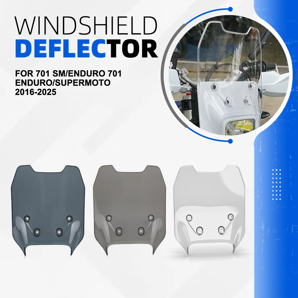 

Ветровое стекло для мотоциклов Husqvarna 701 SM/Enduro 701 ENDURO/SUPERMOTO 2016-2025: Ветроотражатель