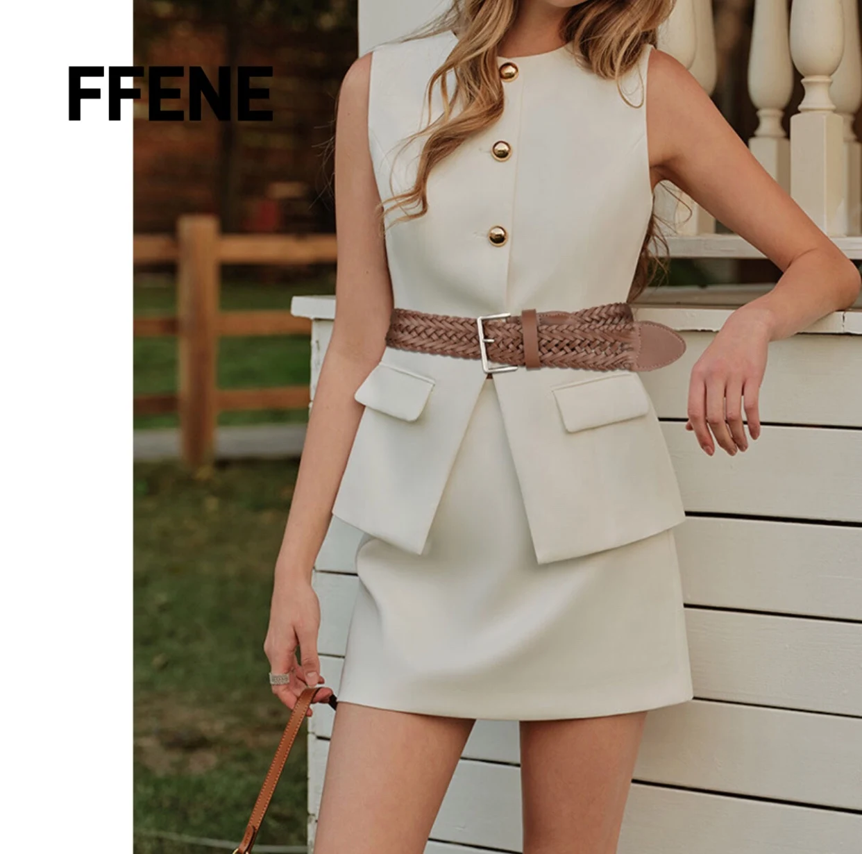 

New luxury hand-woven cowhide belt for women, stylish, no-drill design, perfect for pairing with dresses or skirts, wide width.