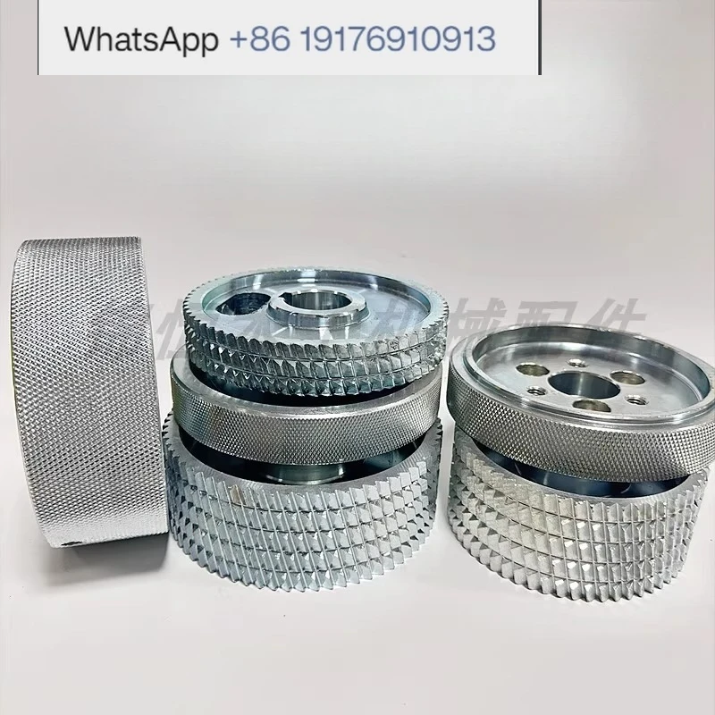 Four-Sided Planer Wheel Steel Iron Woodworking Feeding Embossing Rubber Wheel for Crafting And DIY Projects