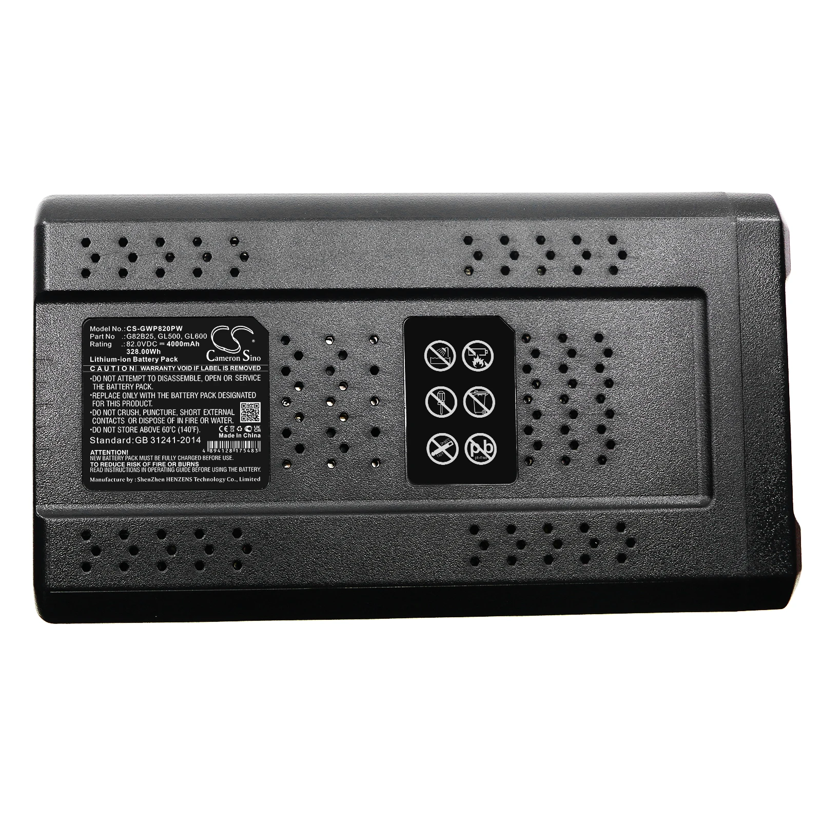 82.0V 4000mAh Battery G82B25 GL500 GL600 GL400 GL250 GL900 for GreenWorks GC82BC GC82CS GC82LM46 GC82PS GMS210 GM210 PC82ST