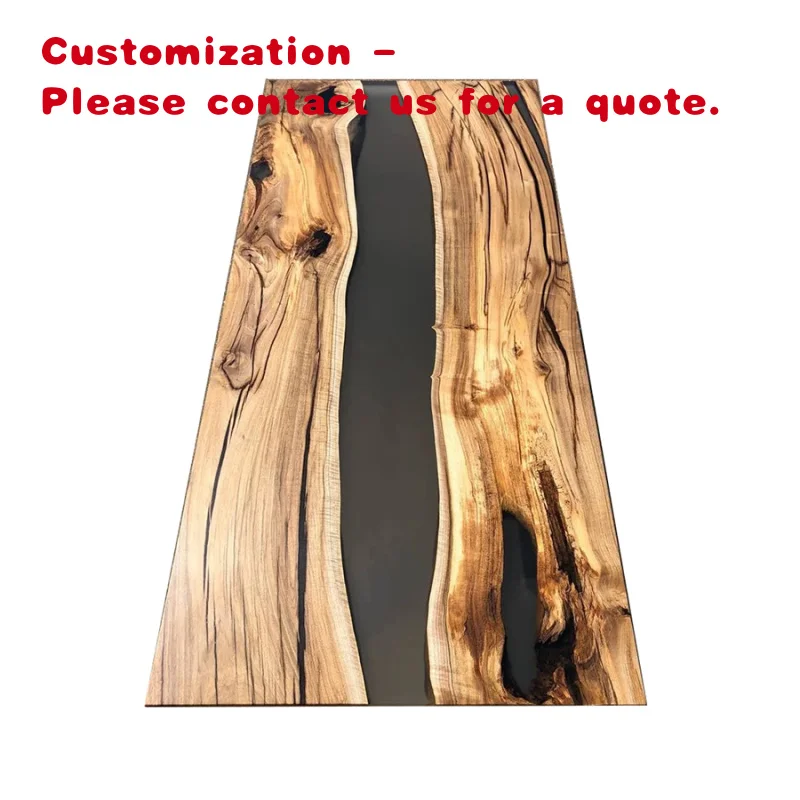 

custom.Factory Price Custom Epoxy Resin River Table Top Live Natural Wood Farmhouse Warehouse European Dining Room Fu