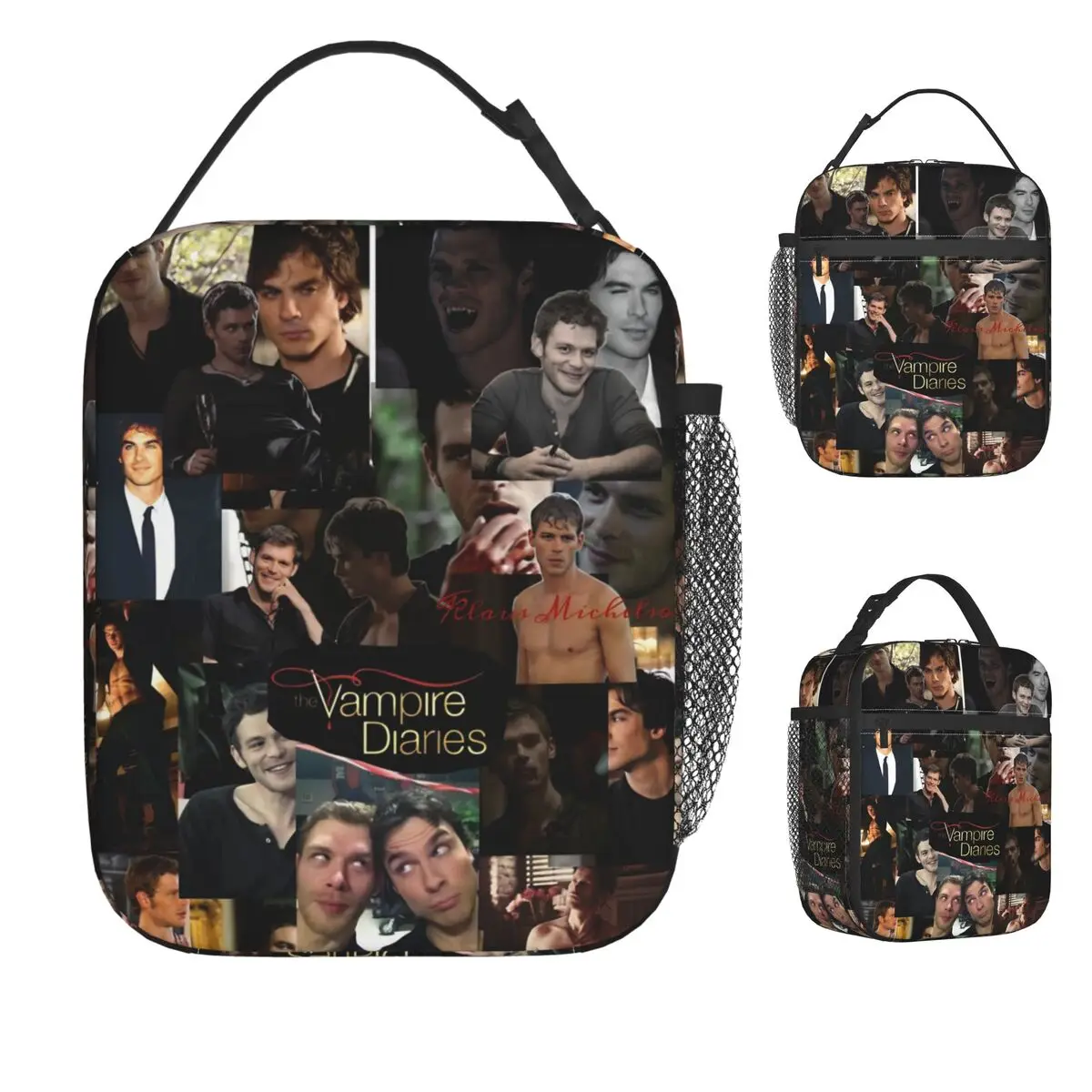 

Дневники вампира Дэймон Сальваторе, телесериал, сумка для обеда, дорожная коробка для обеда для взрослых, термосумки для обеда, водонепроницаемая сумка-холодильник