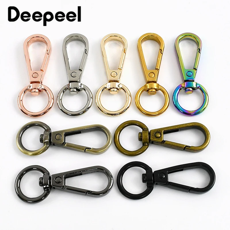 

5/10/20Pcs 13*50mm Metal Bag Buckle Keychain Carabiner Clips Handbag Straps Swivel Lobster Clasp Trigger Snap Hook Accessories