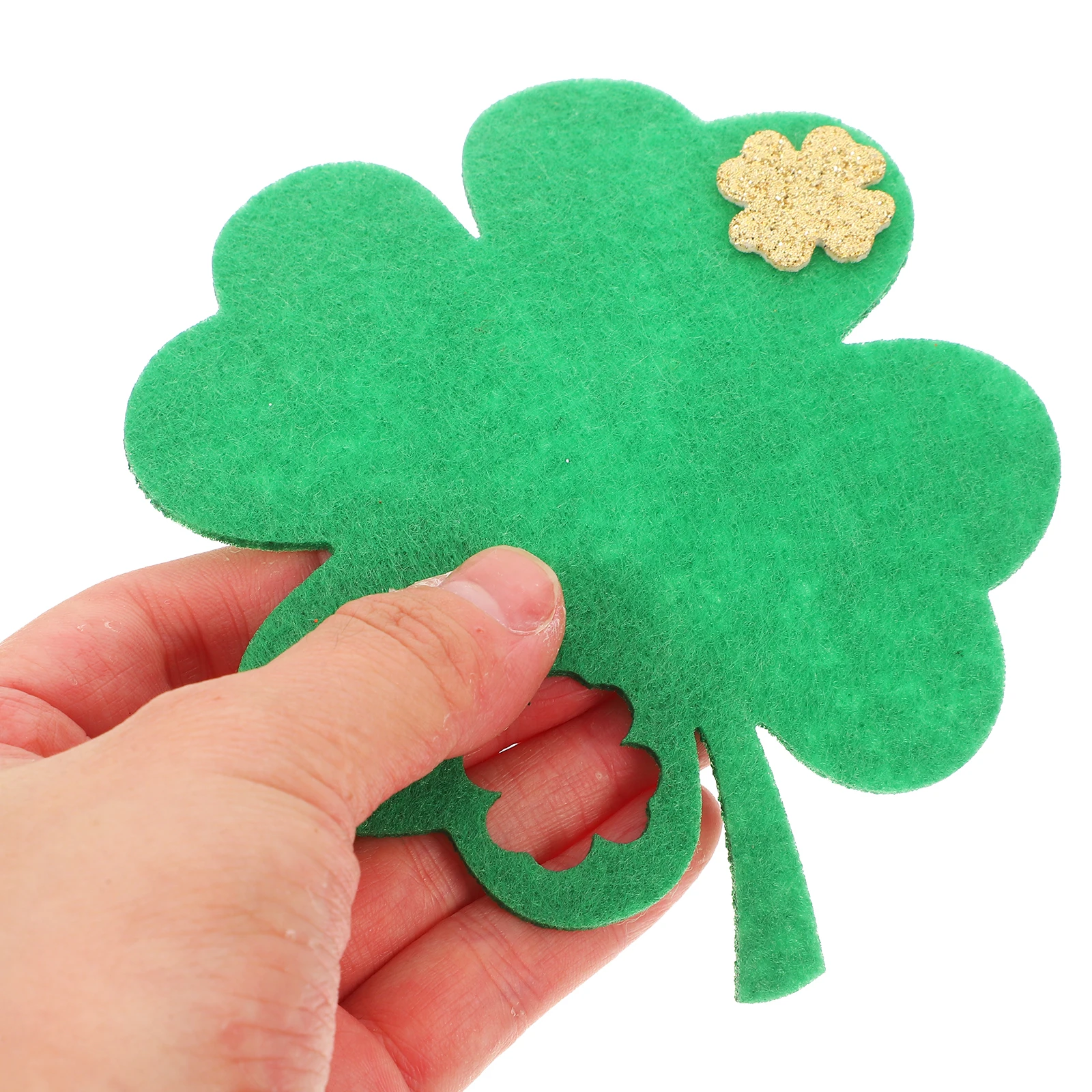 

10 Pcs Clover Coaster Irish Jewelry Irish Theme Party Favors St Patricks Day Decorations Table Decorative Coasters Mats