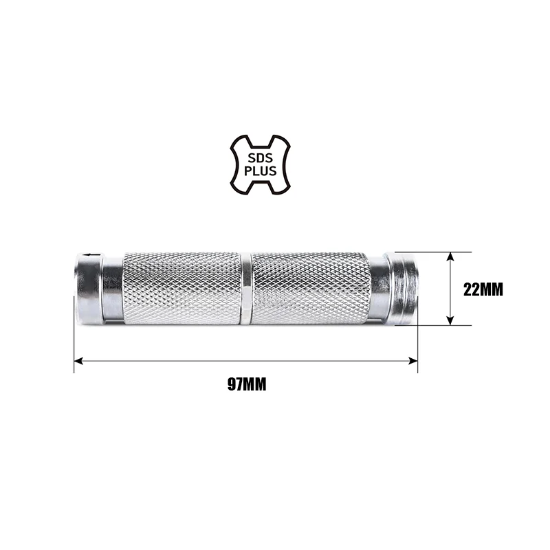 SDS PLus To SDS Plus Mount Connector Suitable For Drill Extensions, SDS PLUS Hammer Drills, And Tools Wit SDS PLUS Holder