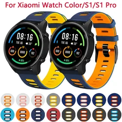 Bracelet de montre en silicone pour Xiaomi MI Watch, sangles de documents MI Watch, bracelet actif, ceinture de bracelet, 22mm, l's