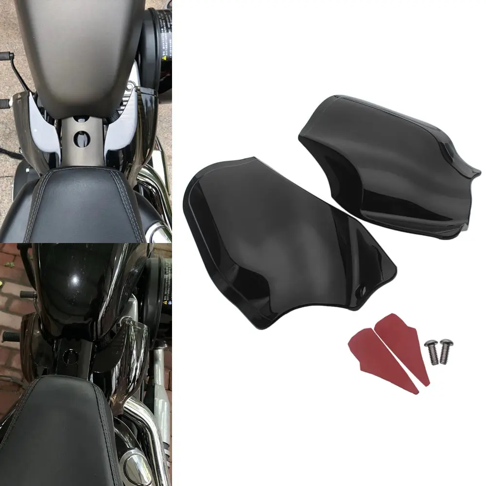

Black Motorcycle Engine Heat Deflector Shields Cover For Harley Sportster Iron XL 883 1200 SuperLow Roadster Forty-Eight 2014-Up