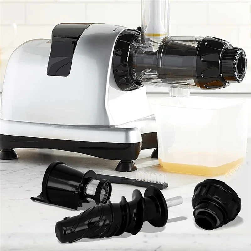 B01C-Juicing Auger End Cap And Juice Screen For Omega Juicer Body Replacement Parts NC900HDC NC800HDS 8006 8005 8004 8003