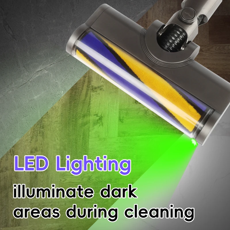 Tête de sol à dégagement rapide, brosse à rouleau souple Compatible Dyson pour aspirateur motorisé V7 V8 V10 V11 V15 à double tête