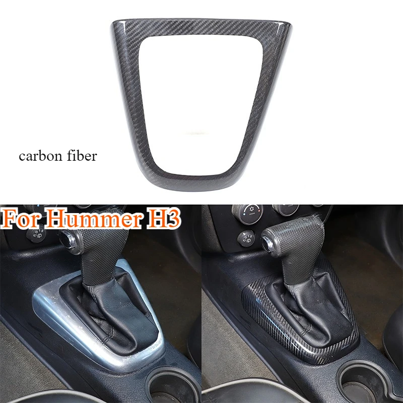 

Fit For Hummer H3 2005-2009 Carbon Fiber Car Center Control Gear Shift Panel Frame Decorative Stickers Car Interior Accessories