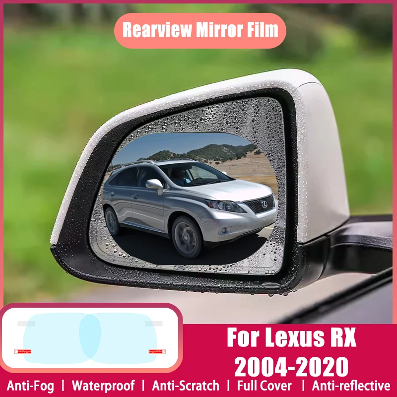 Full Cover Protective Anti-Fog Film For Lexus RX 2004~2020 RX300 XU30 AL10 AL20 Car Rearview Mirror Rain Waterproof  Accessories