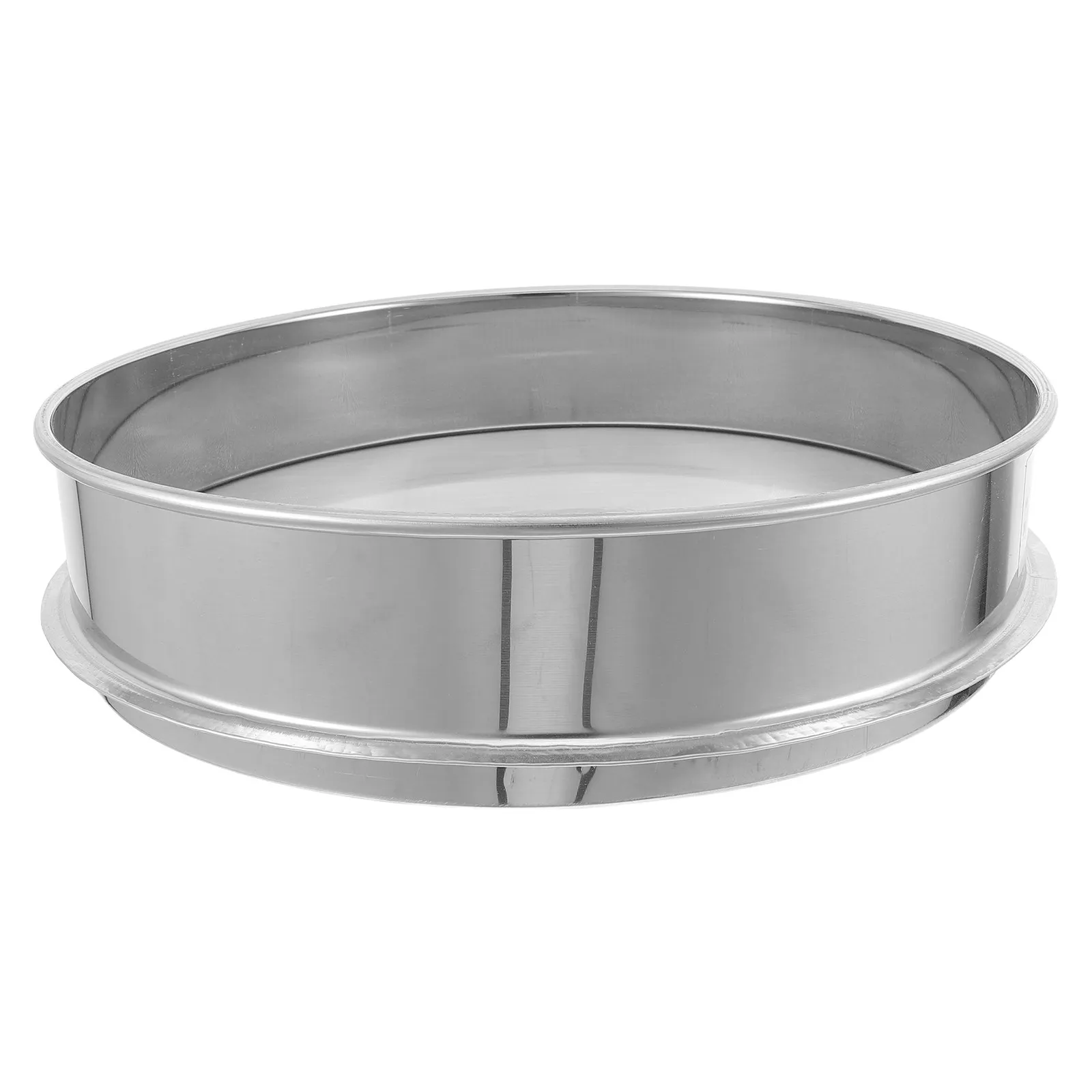 100-Mesh Stainless Steel Ceramic Glaze Sieve 25cm Round Precision Filter for Clay, Paint & Pottery Straining