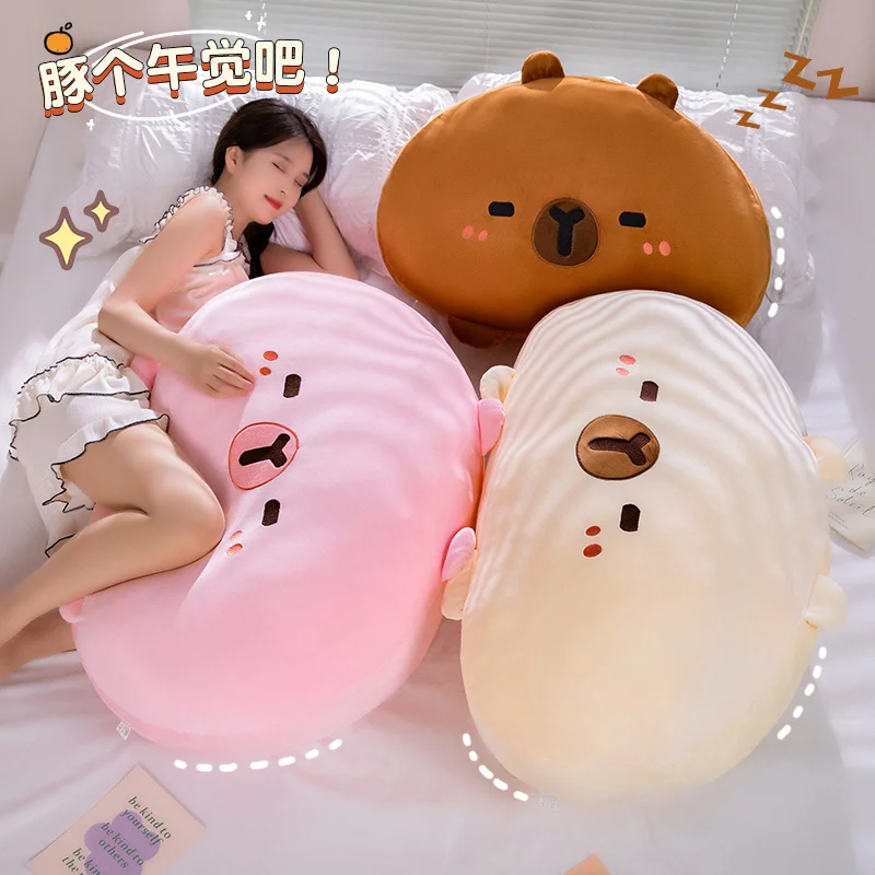 หมอนตุ๊กตายัดนุ่นน่ารักๆการ์ตูนสัตว์ plushie นุ่มฟูนุ่ม bantal Kursi รองรับด้านหลัง