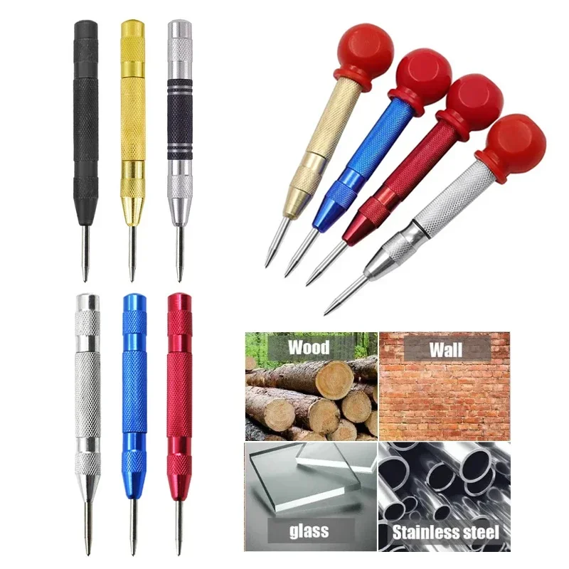 Automatic Centre Punch General Automatic Punch Woodworking Metal Drill Adjustable Spring Loaded Automatic Punch Hand Tools Sets