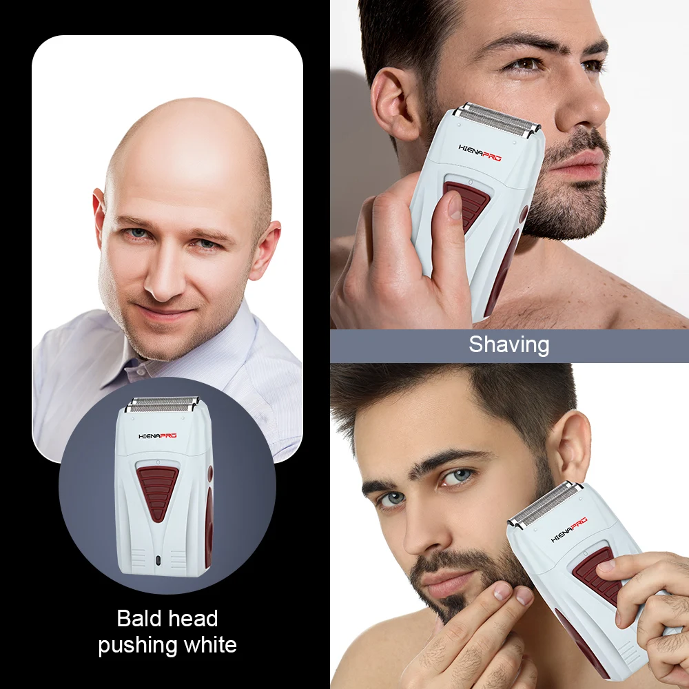Electric Shaver with Sharp Independent Floating Blades USB Interface Mini Portable Trimmer for Men