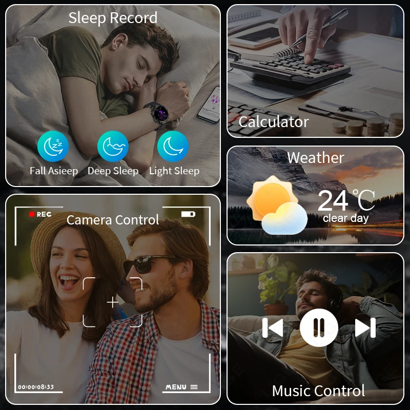 Фактическая емкость LIGE 700 мАч аккумулятор наружные спортивные часы Smart Watch LED фонарик 1.9 - дюймовый экран часы мужские умные часы Bluetooth телефон