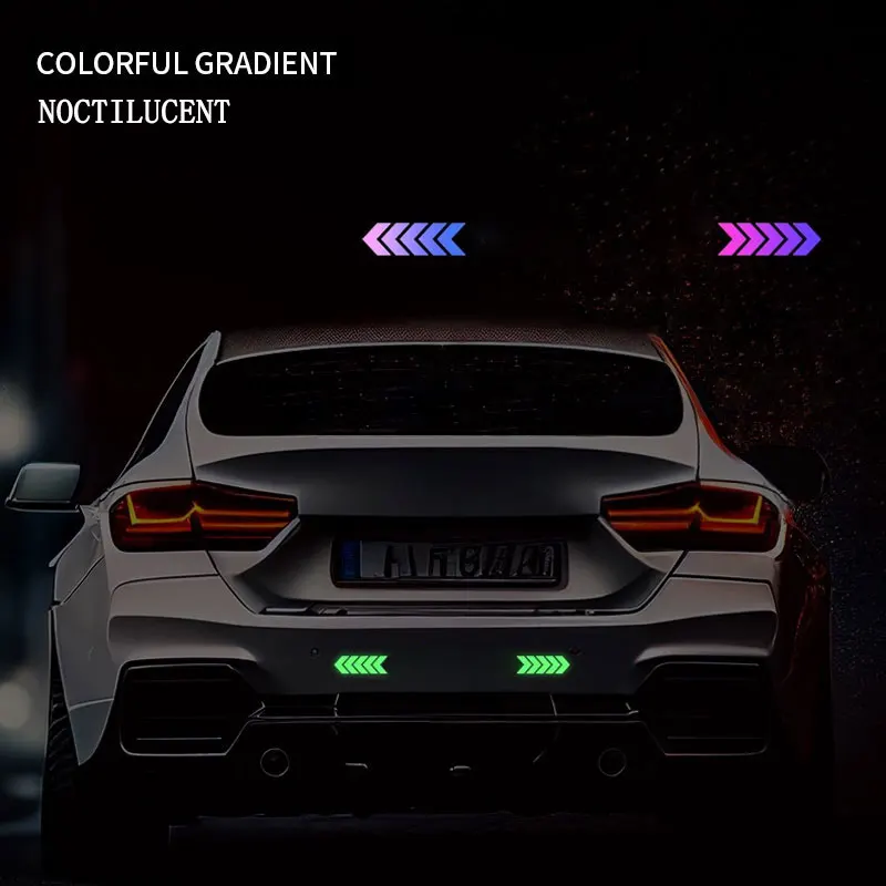 

Car Trunk Tail Night Safety Warning Reflective Stickers For seat leon ibiza Alhambra Exeo Altea Arona Mii IBL Car Accessories