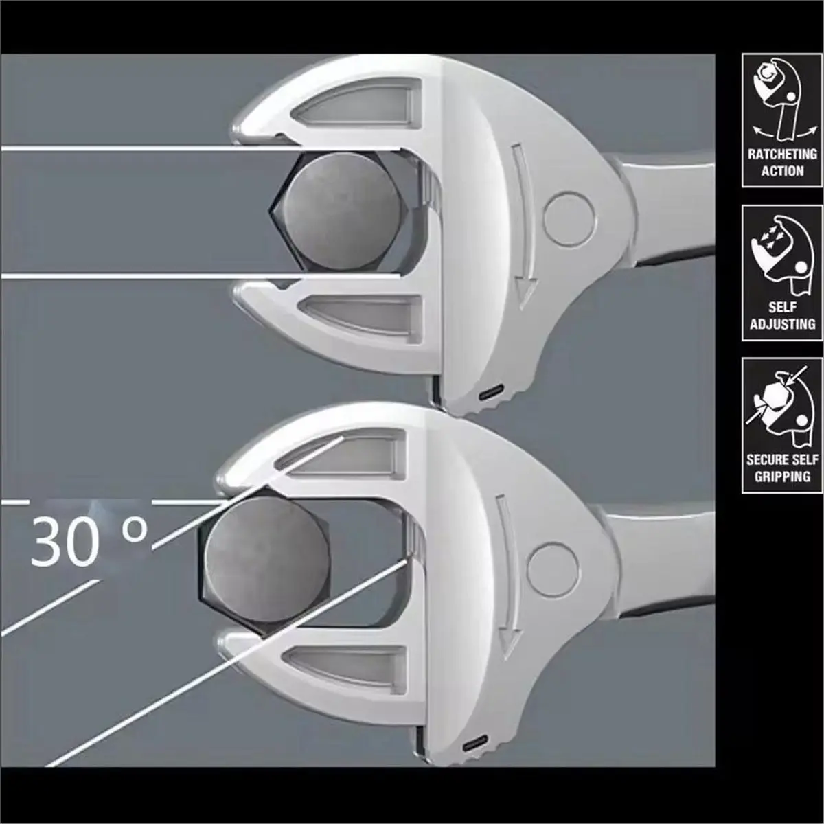 

Car Repair Adjustable Wrench Crescent Wrench Great for Car Repairs Plumbing and Home Fixes Multi-Functional Wrench Tools