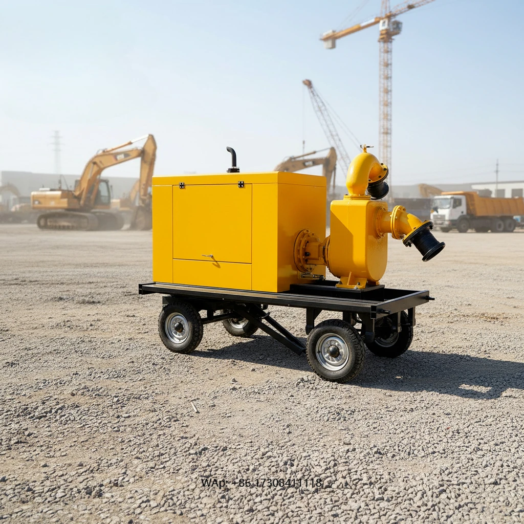 Mobile Generator with Trailer Auto Start Open Frame 50/60 Hz 1800 RPM High Power for Remote Areas